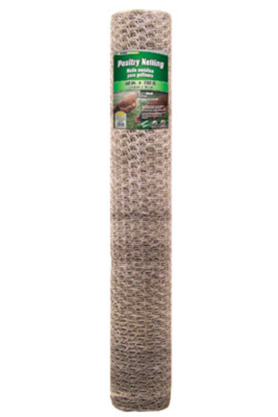YardGard® 308432B Galvanized Poultry Netting, 20-Gauge, 1" Mesh, 48" x 150'