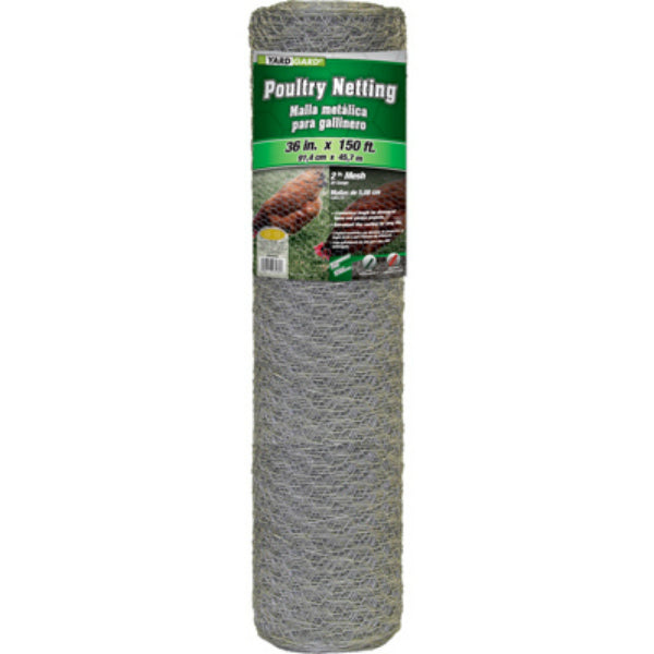 YardGard® 308495B Galvanized Poultry Netting, 20-Gauge, 2" Mesh, 36" x 150'