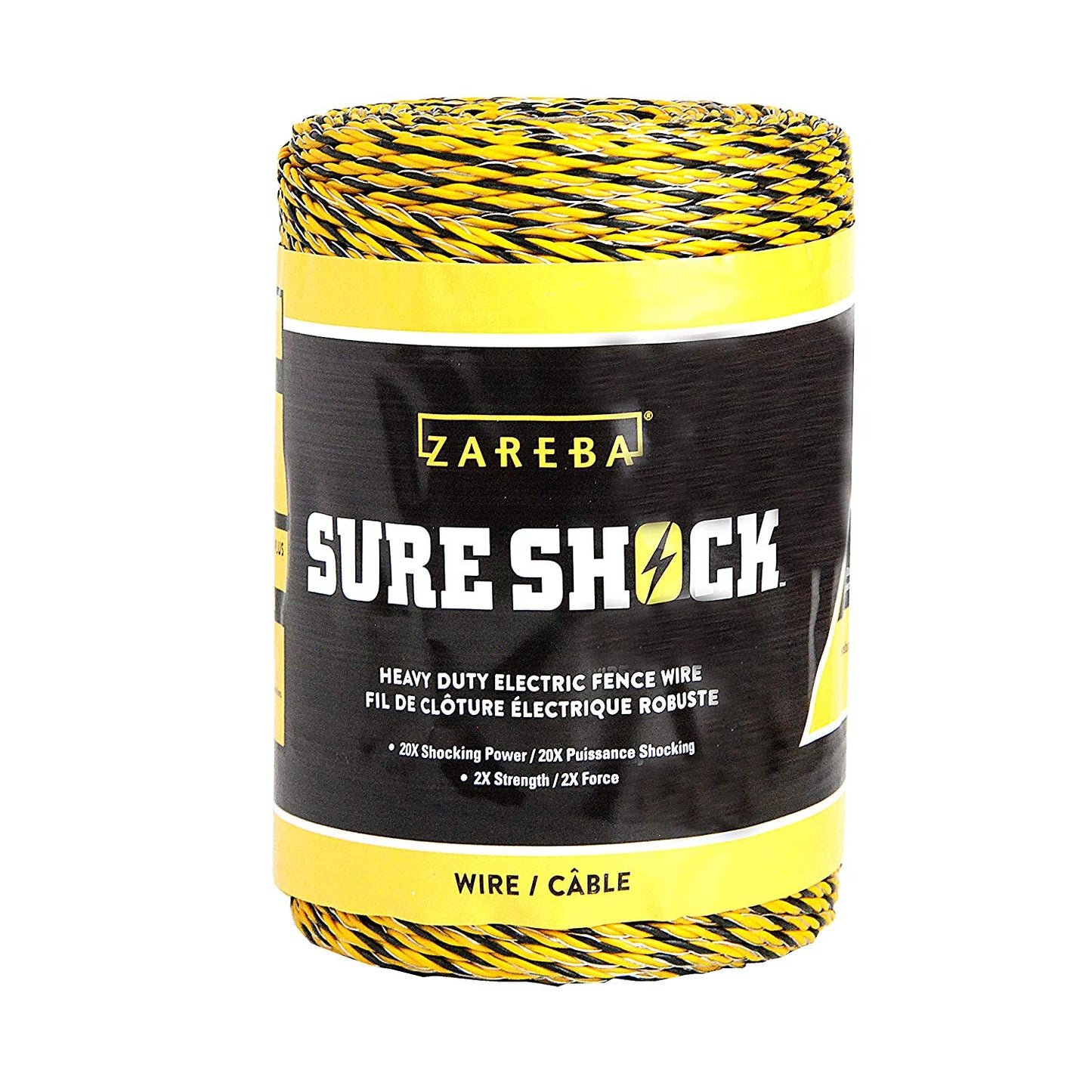 Zareba HDW656YA-Z Sure Shock Heavy-Duty Polytape, Aluminum