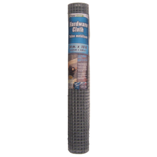 YardGard® 308227B Galvanized Hardware Cloth, 19-Gauge, 1/2" Mesh, 24" x 10'