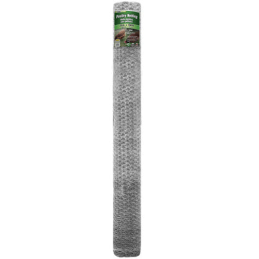 YardGard® 308435B Galvanized Poultry Netting, 20-Gauge, 1" Mesh, 72" x 150'
