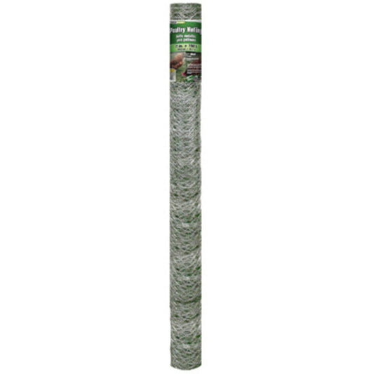 YardGard® 308498B Galvanized Poultry Netting, 20-Gauge, 2" Mesh, 72" x 150'